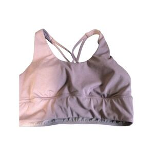 OYSHO SPORT Purple Criss Cross Back Padded Medium Support Sports Bra‎